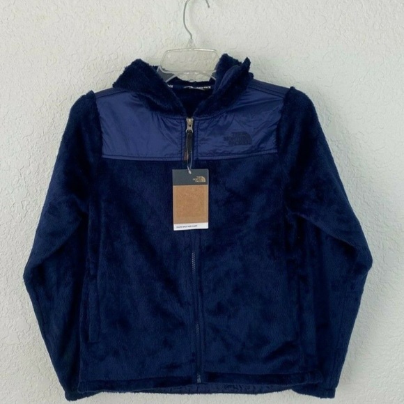 THE NORTH FACE BIG GIRL ‘OSO’ FLEECE LOVED MONTAGUE BLUE SIGNATURE ZIP UP HOODIE - Picture 12 of 12